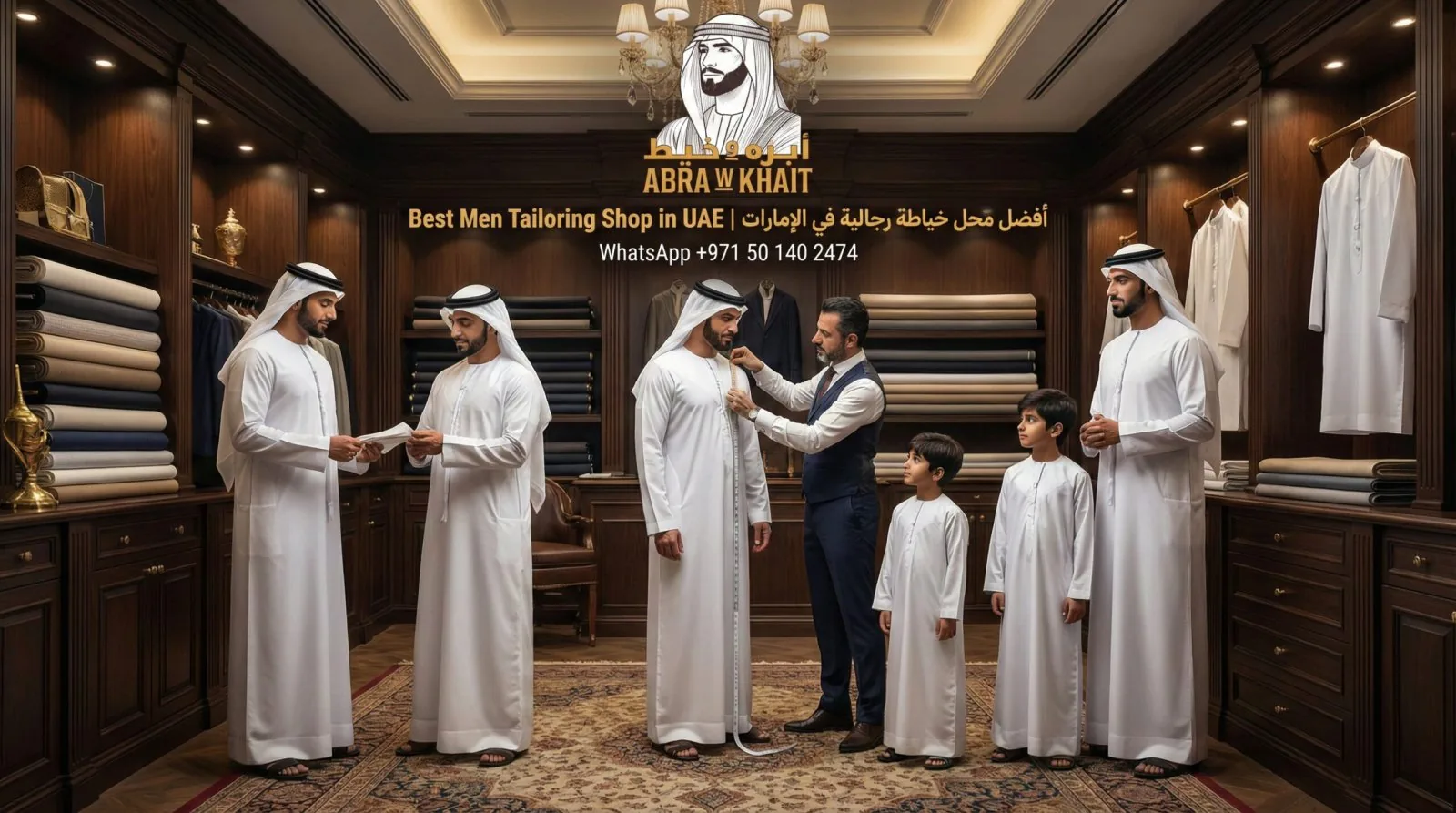 Best Men Tailoring Shop in UAE – Why ABRA W KHAIT Is the Top Choice