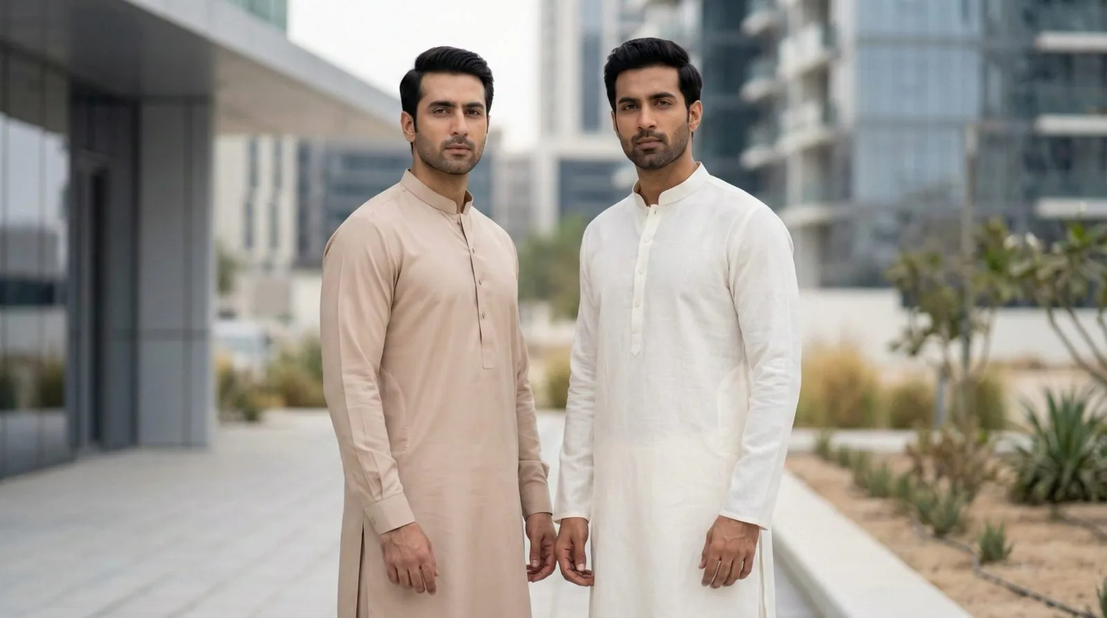 Non-Arabic Suits for Men: Shalwar Kameez &amp; Indian Kurta Pajama at ABRA W KHAIT