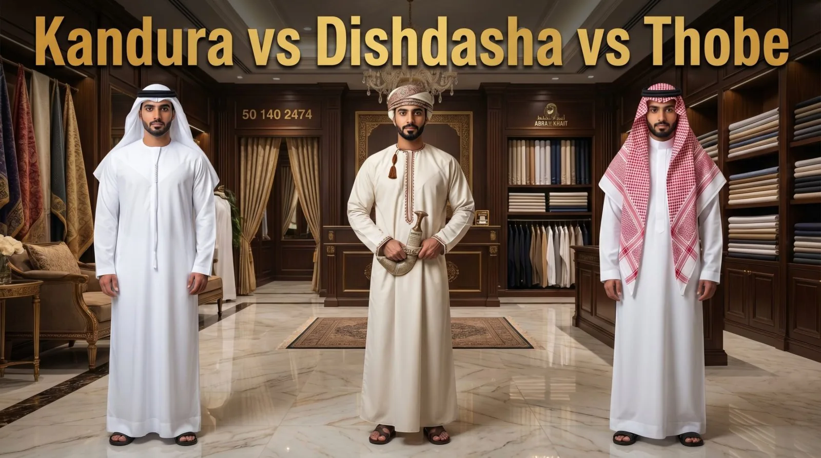 Difference Between Kandura, Dishdasha and Thobe