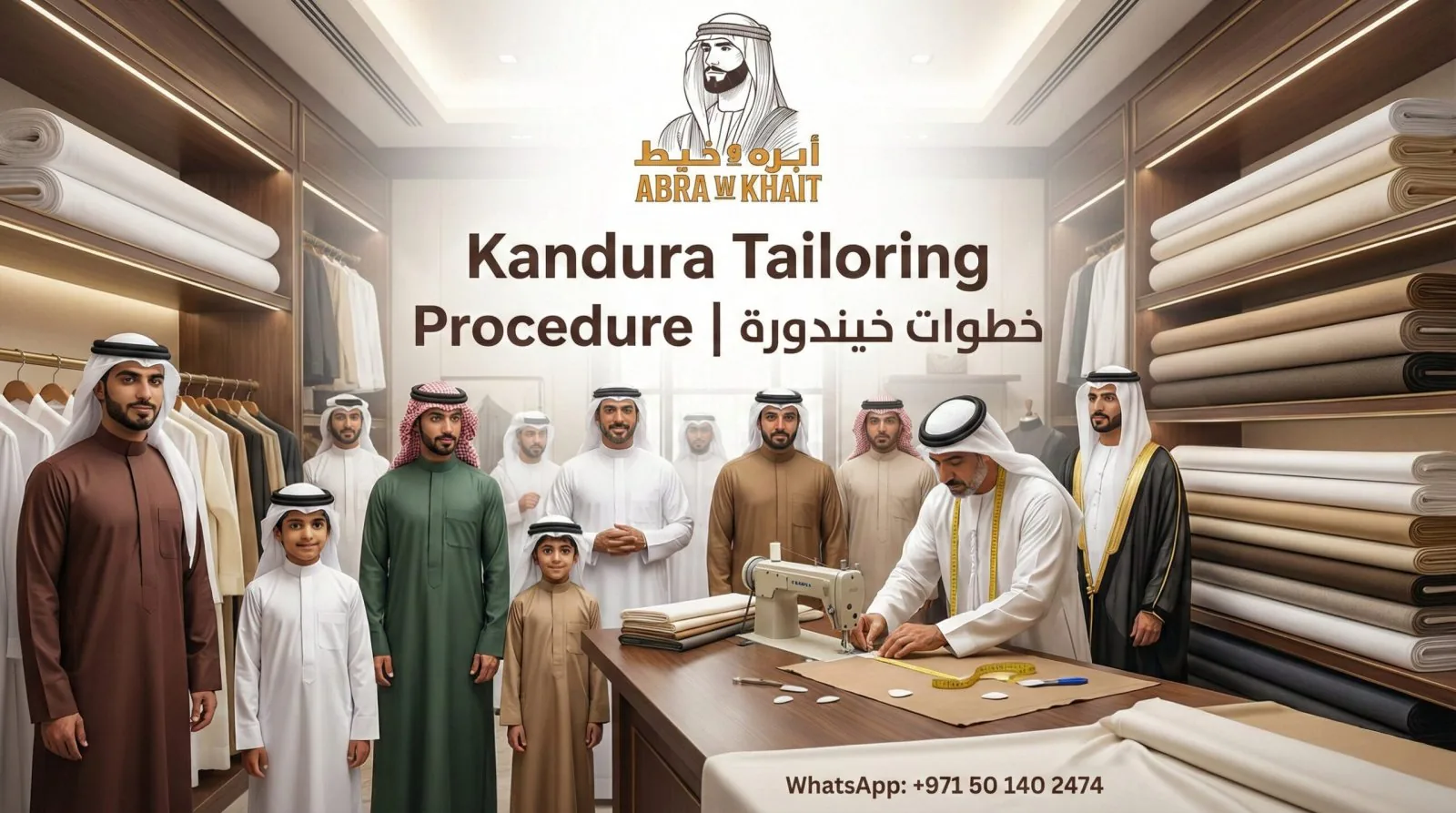 Explain Kandura Tailoring Procedure