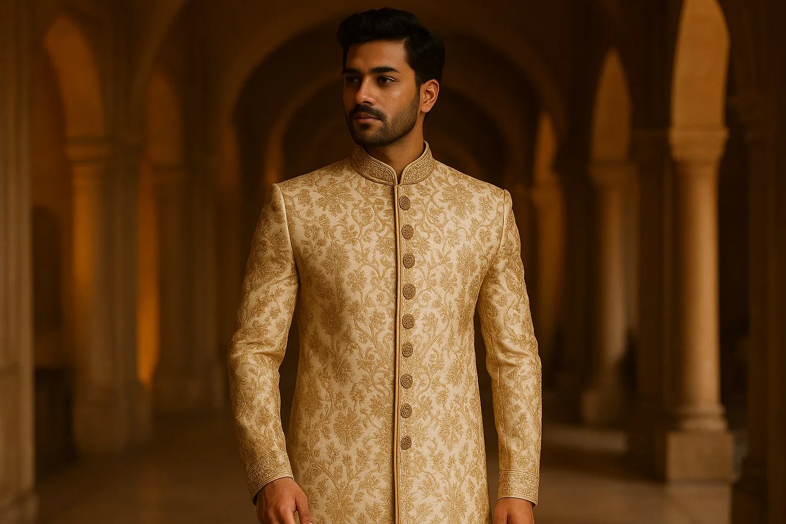 Celebrate Tradition in Style: Premium Indian Suits for Men at ABRA W KHAIT