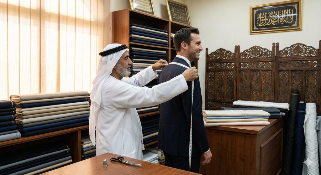 Kandura in Ajman, Dubai & All UAE Emirates | Custom Kandura Tailoring – ABRA W KHAIT