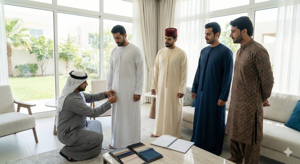 Get Your Perfect Kandura Delivered Across All UAE Emirates – Fast & Custom Tailoring!